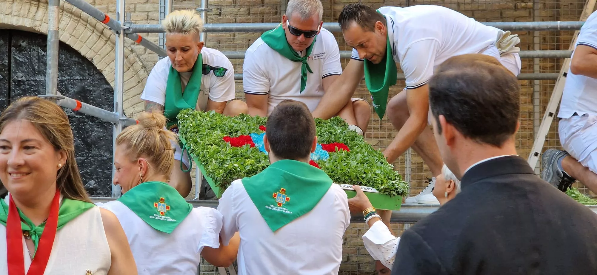 Ofrenda de Flores y Frutos a San Lorenzo. Fotos Myriam Martínez