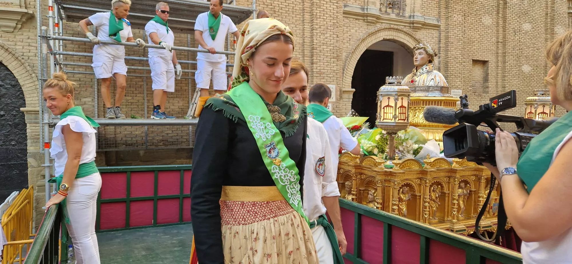 Ofrenda de Flores y Frutos a San Lorenzo. Fotos Myriam Martínez