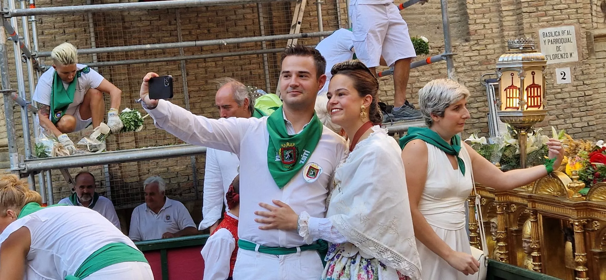 Ofrenda de Flores y Frutos a San Lorenzo. Fotos Myriam Martínez