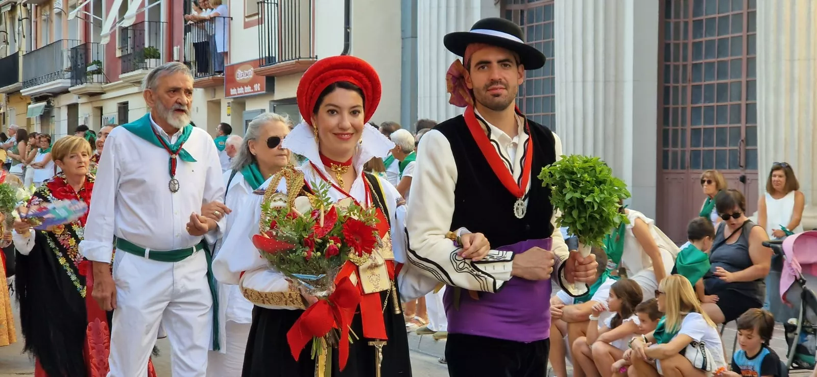 Ofrenda de Flores y Frutos en Huesca