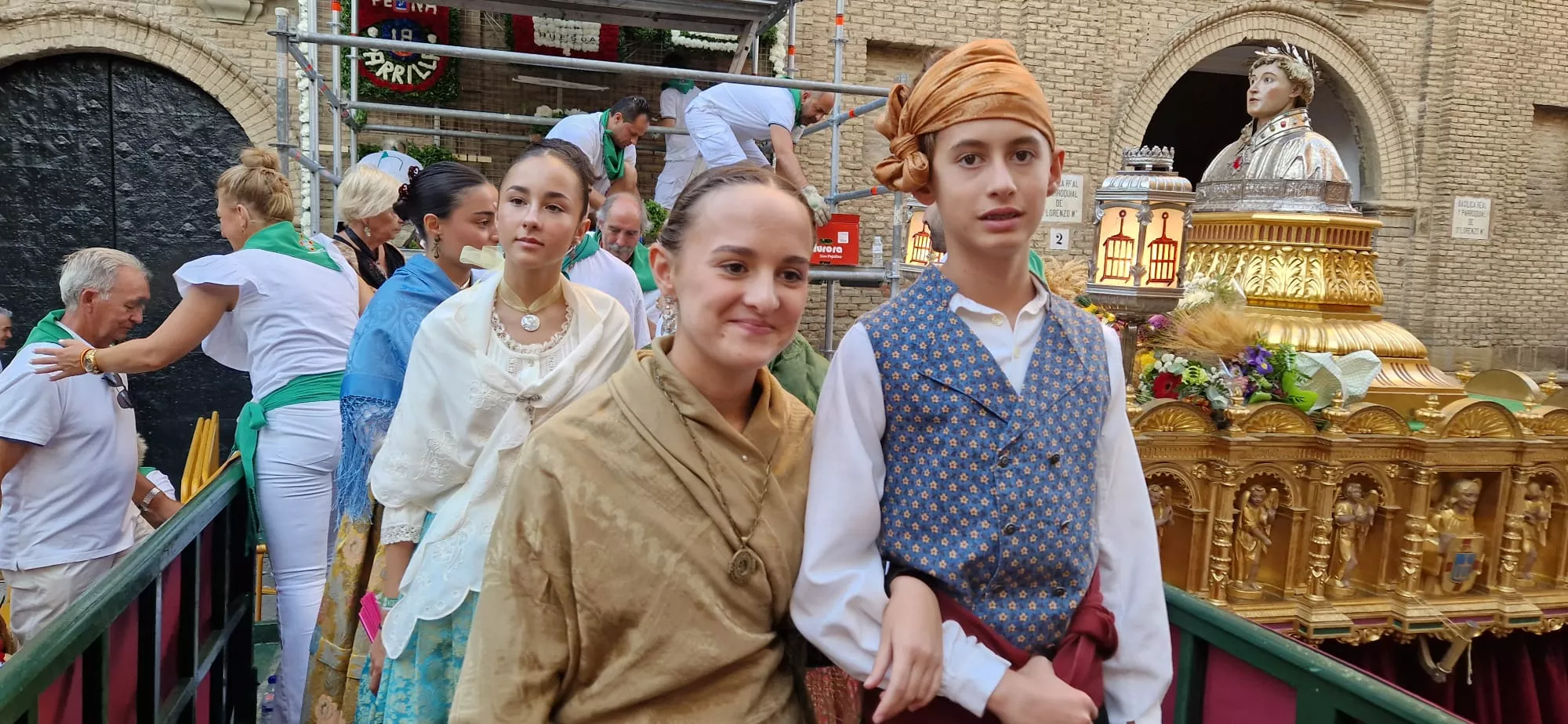 Ofrenda de Flores y Frutos a San Lorenzo. Fotos Myriam Martínez