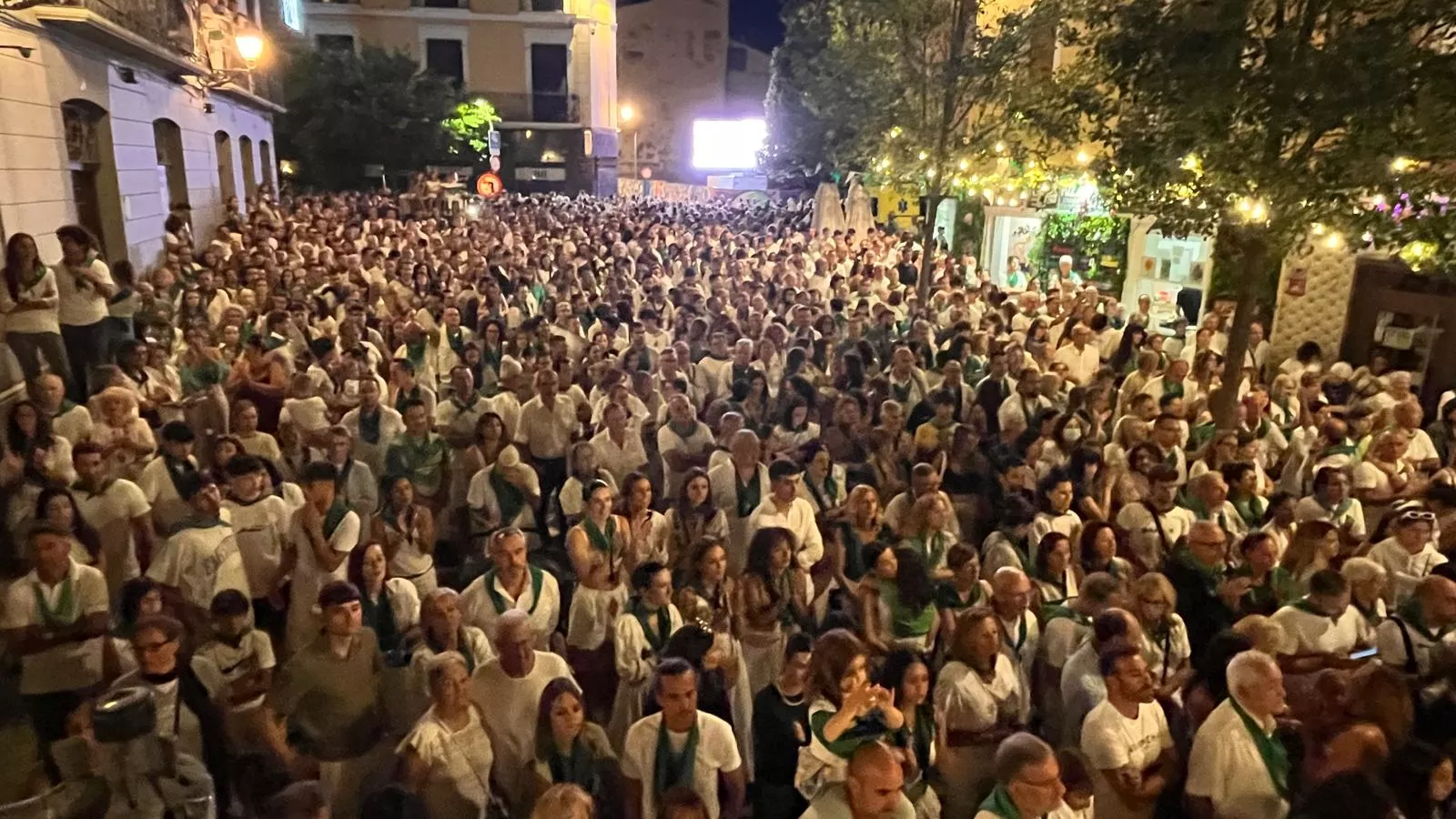Despedida a San Lorenzo por las peñas