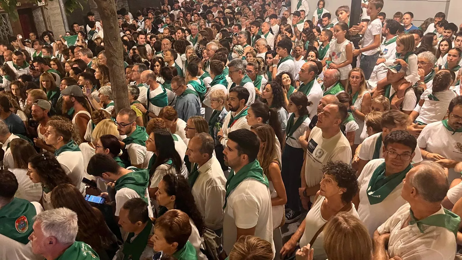 Despedida a San Lorenzo por las peñas
