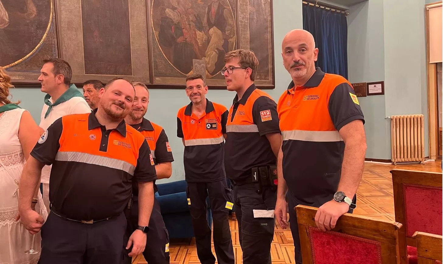 Brindis en el final de las fiestas de San Lorenzo 2024. Foto Mercedes Manterola