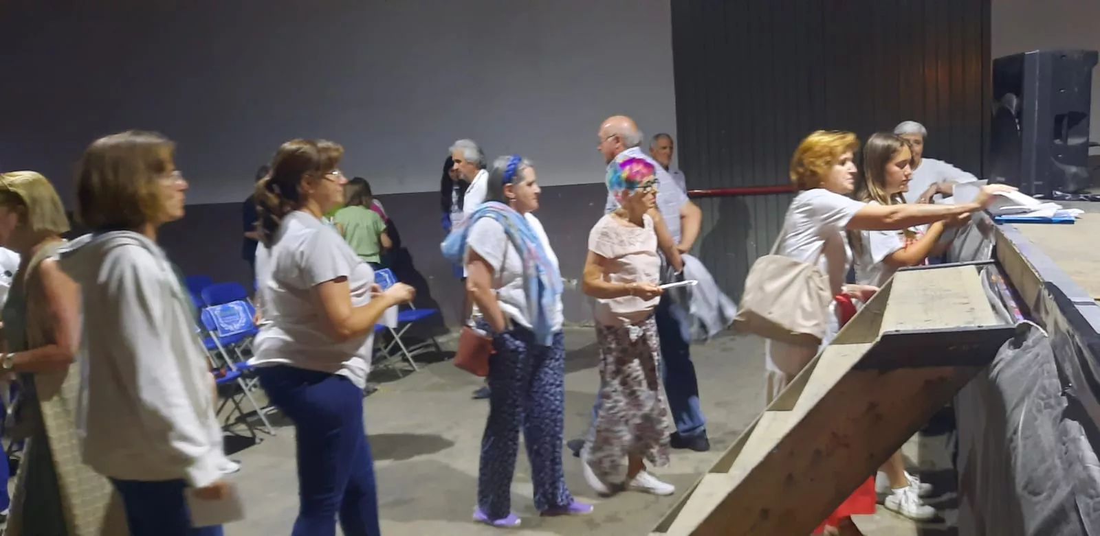 El momento de las votaciones.. 