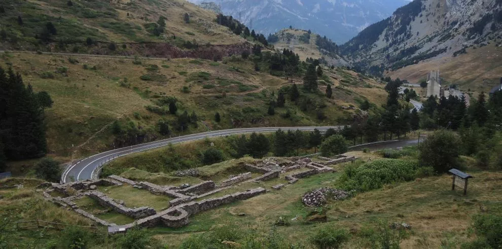 Vista del yacimiento de Santa Cristina de Somport