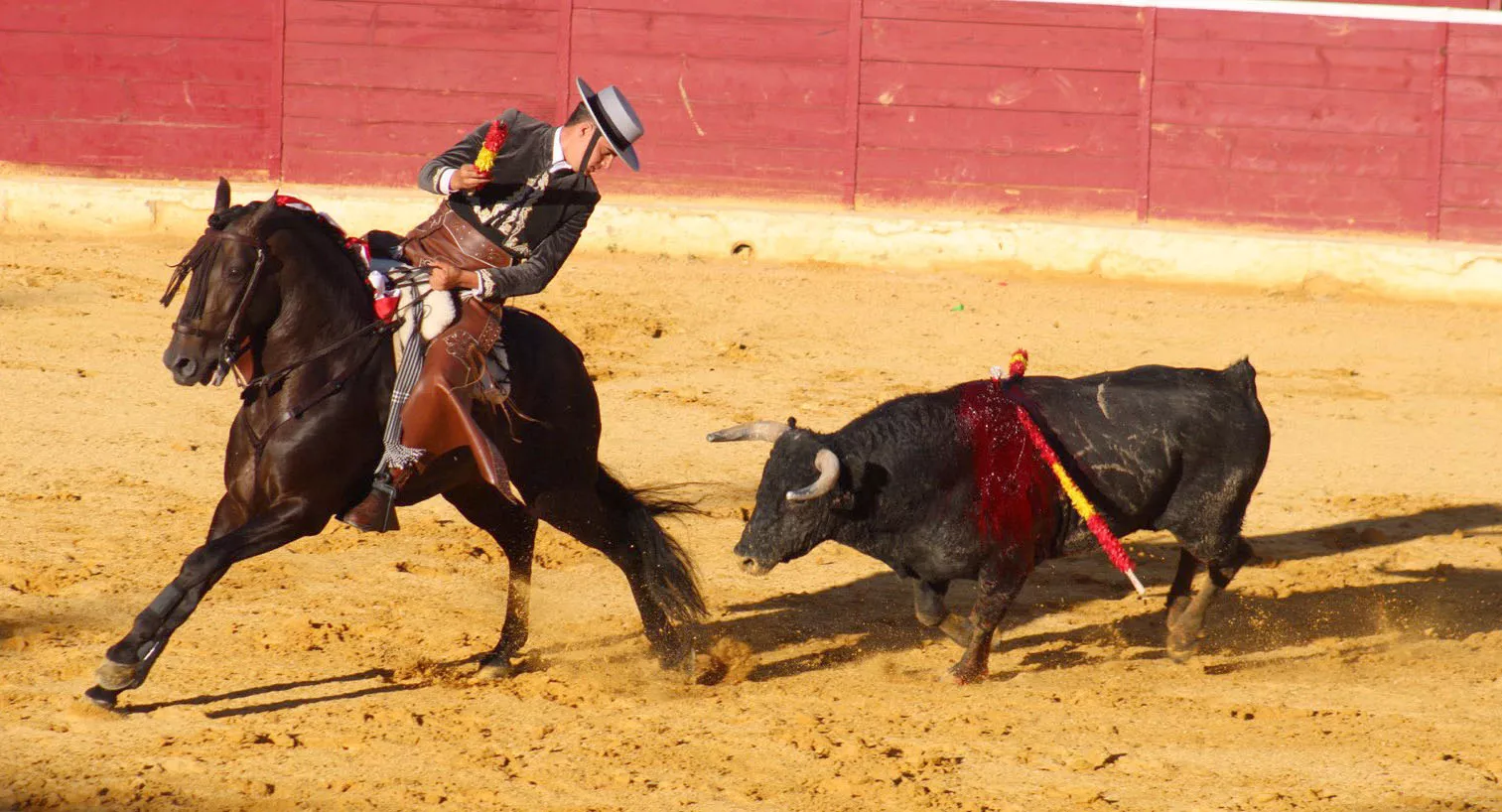 Corrida de rejones en San Lorenzo. Foto Marina DePlacido Sampietro