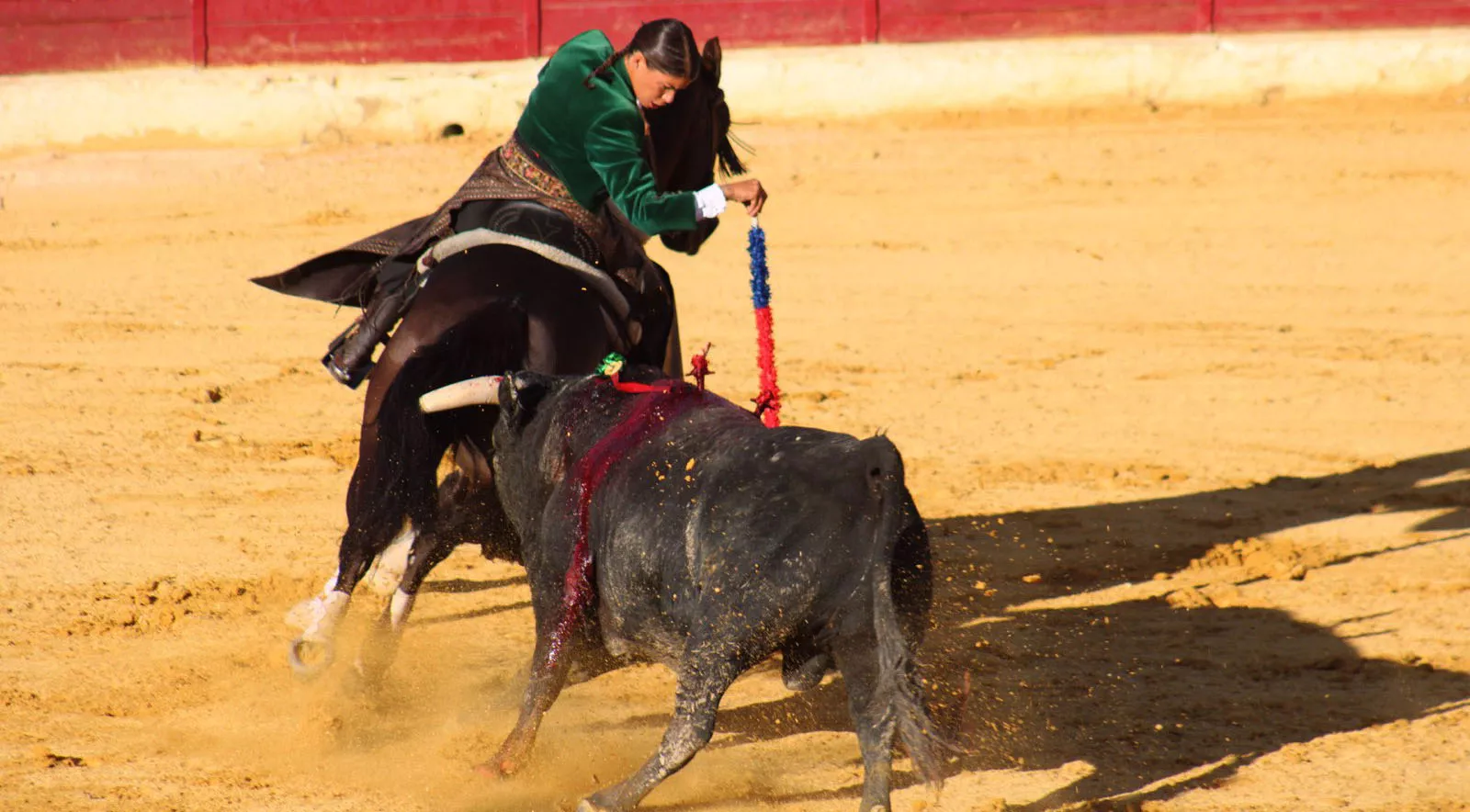 Corrida de rejones en San Lorenzo. Foto Marina DePlacido Sampietro