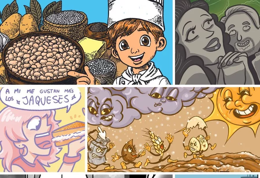 Dibujantes aragoneses crean ‘Comer con la vista: gastronomía del Alto Aragón en viñetas’.