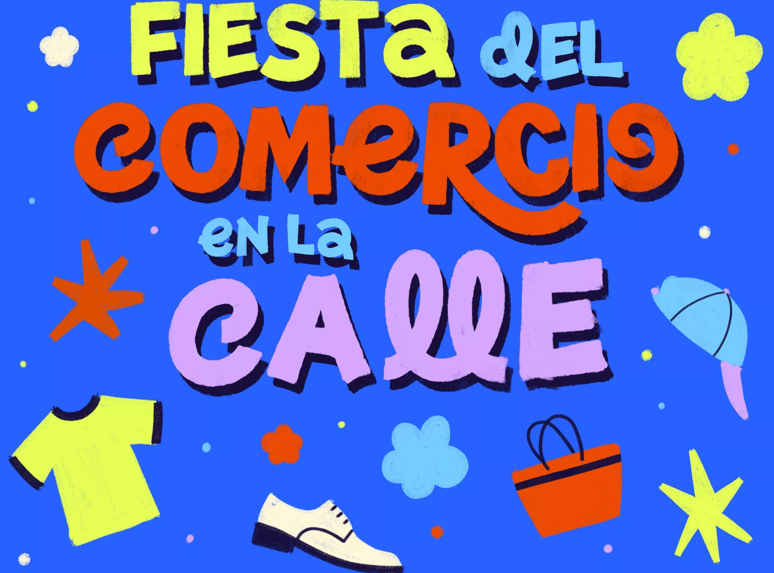 Cartel de la Fiesta del Comercio en la Calle de Jaca