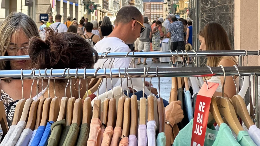 Imagen de la Fiesta del Comercio en la Calle de los empresarios de la Jacetania el año pasado.