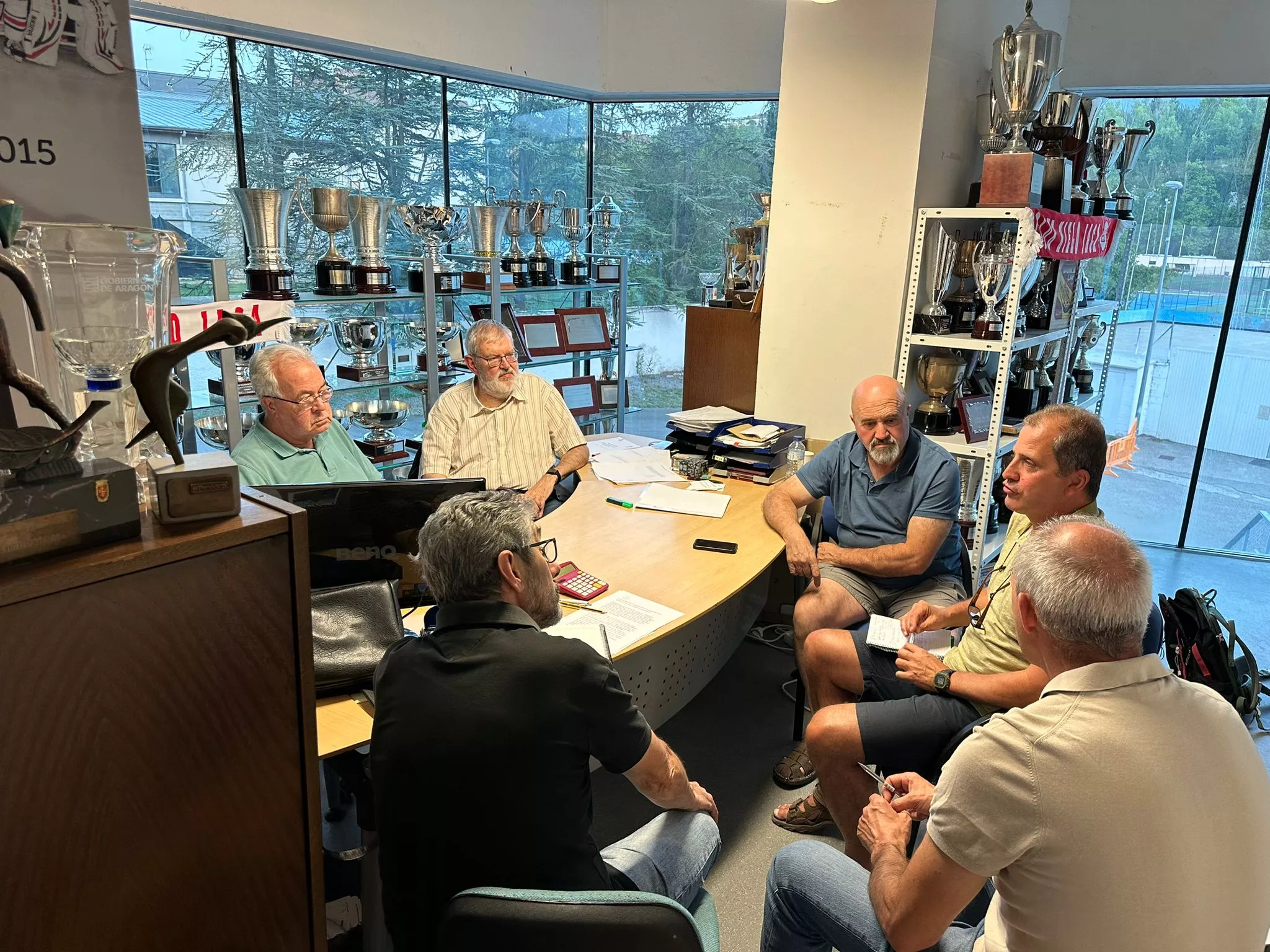 Reunión junta directiva Club Hielo Jaca.  FOTO ©CHJ