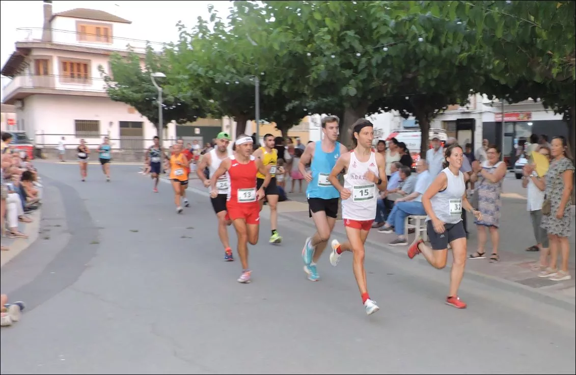 Pilar Morancho, de Altorricón, ganando un prima
