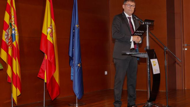 Marco Ibarz durante su intervención Marco Ibarz durante su intervención