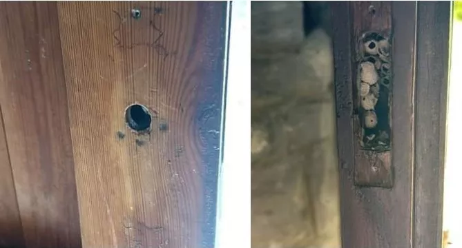 Estado de la cerradura de la iglesia de San Juan de Busa Estado de la cerradura de la iglesia de San Juan de Busa