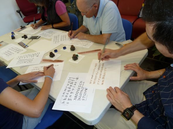 Taller de caligrafía.