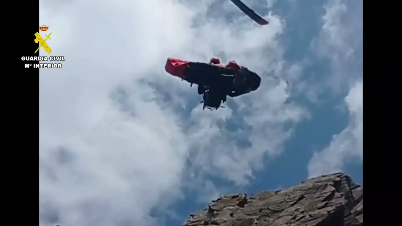 Rescate de un oscense en la Cresta Bachimala