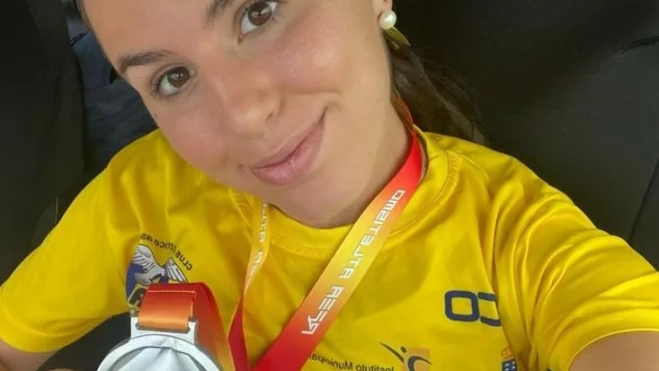 Eva Rico, con la medalla de plata del último campeonato de España Sub-23. Eva Rico, con la medalla de plata del último campeonato de España Sub-23.