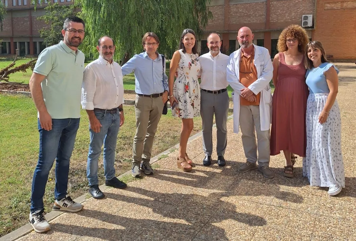 Manuel Corbera y los responsables de Aracadia.