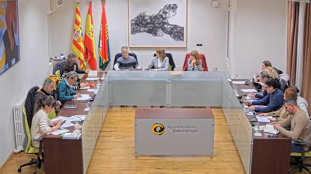 Pleno del Ayuntamiento de Sabiñánigo.