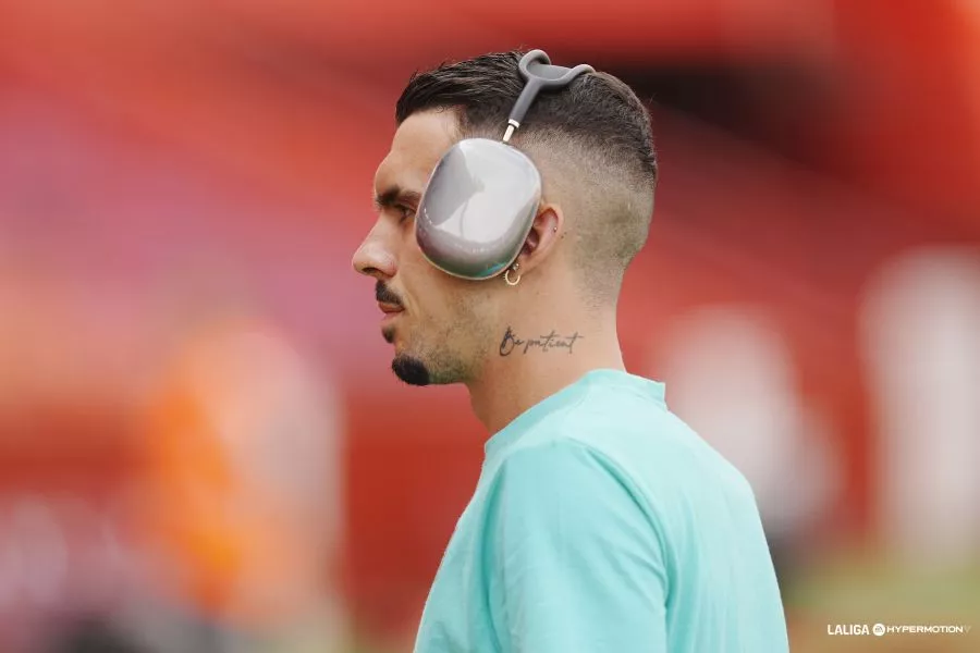 Joaquín Muñoz antes del partido