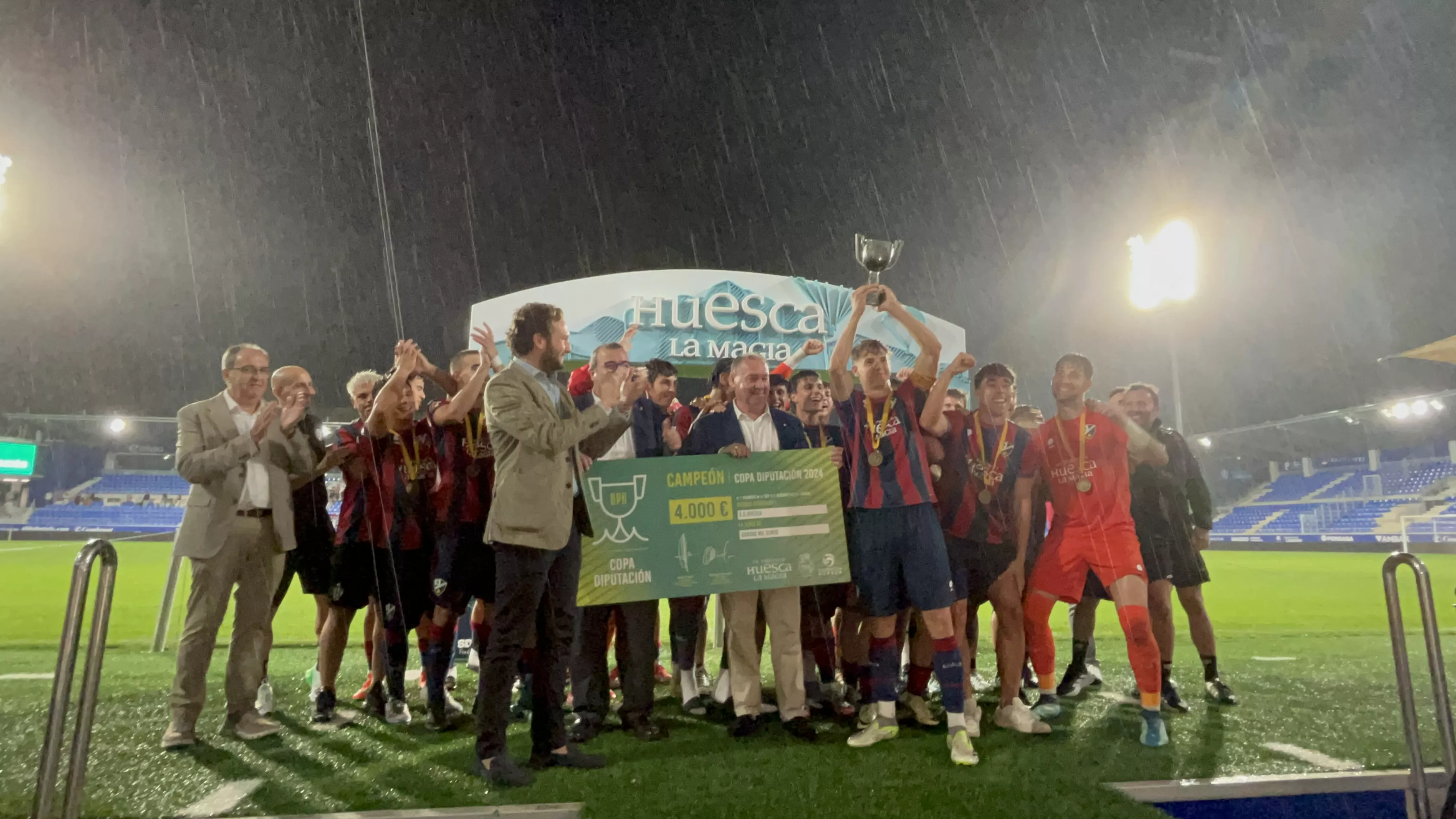 Huesca B, campeón de la Copa Diputación. Foto Adri Mora