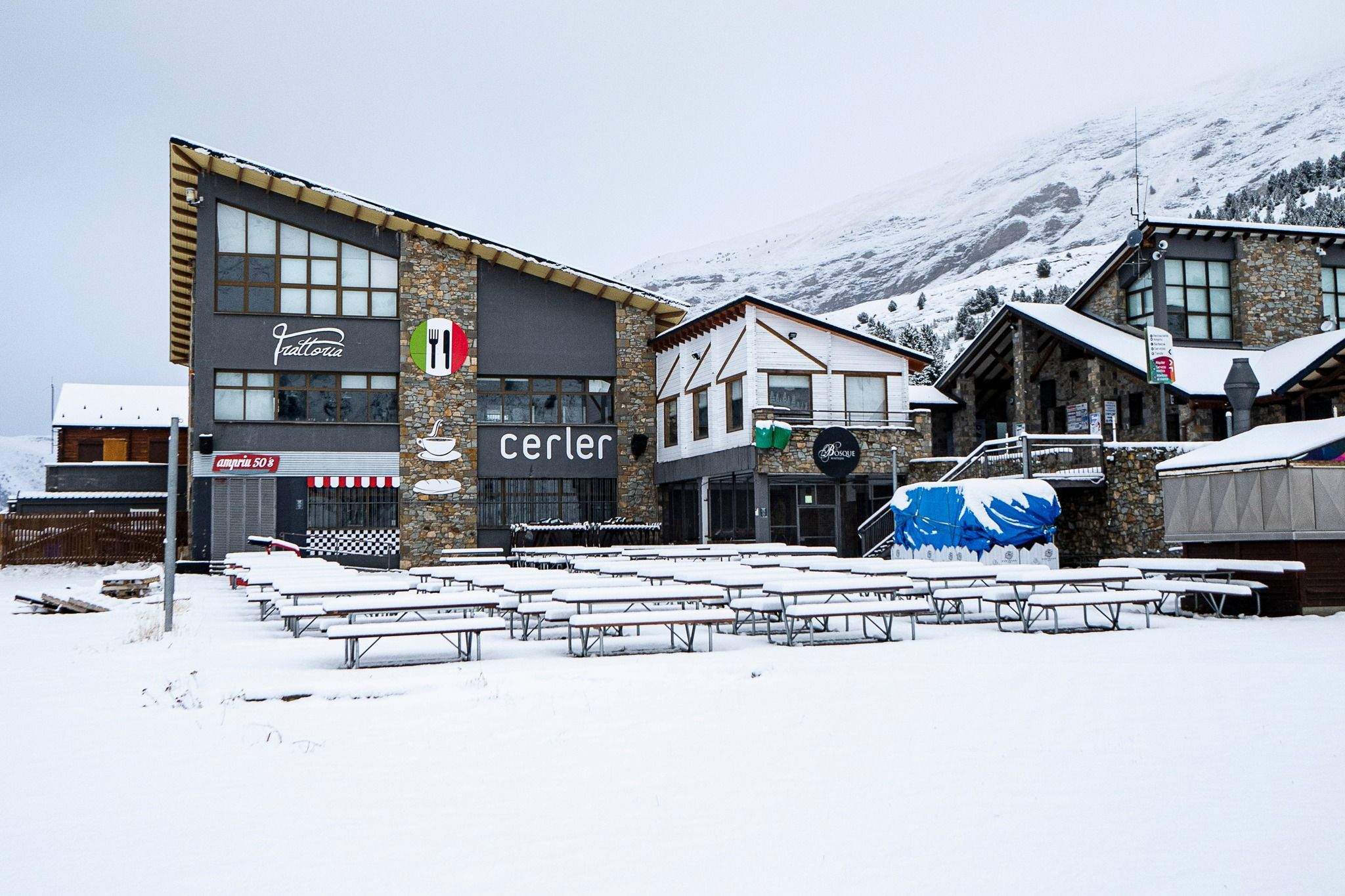 Nieve este lunes en la estación de Cerler