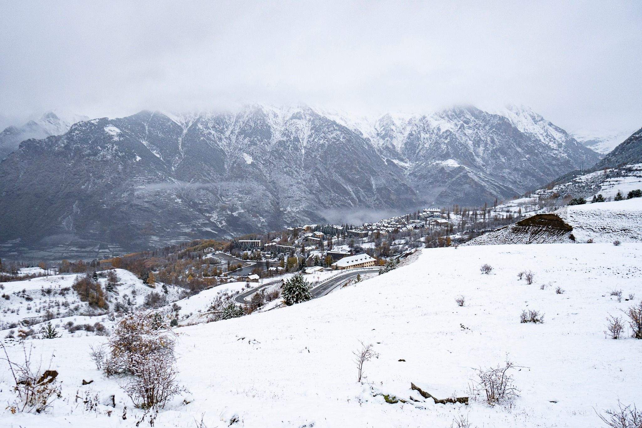 Nieve este lunes en Cerler