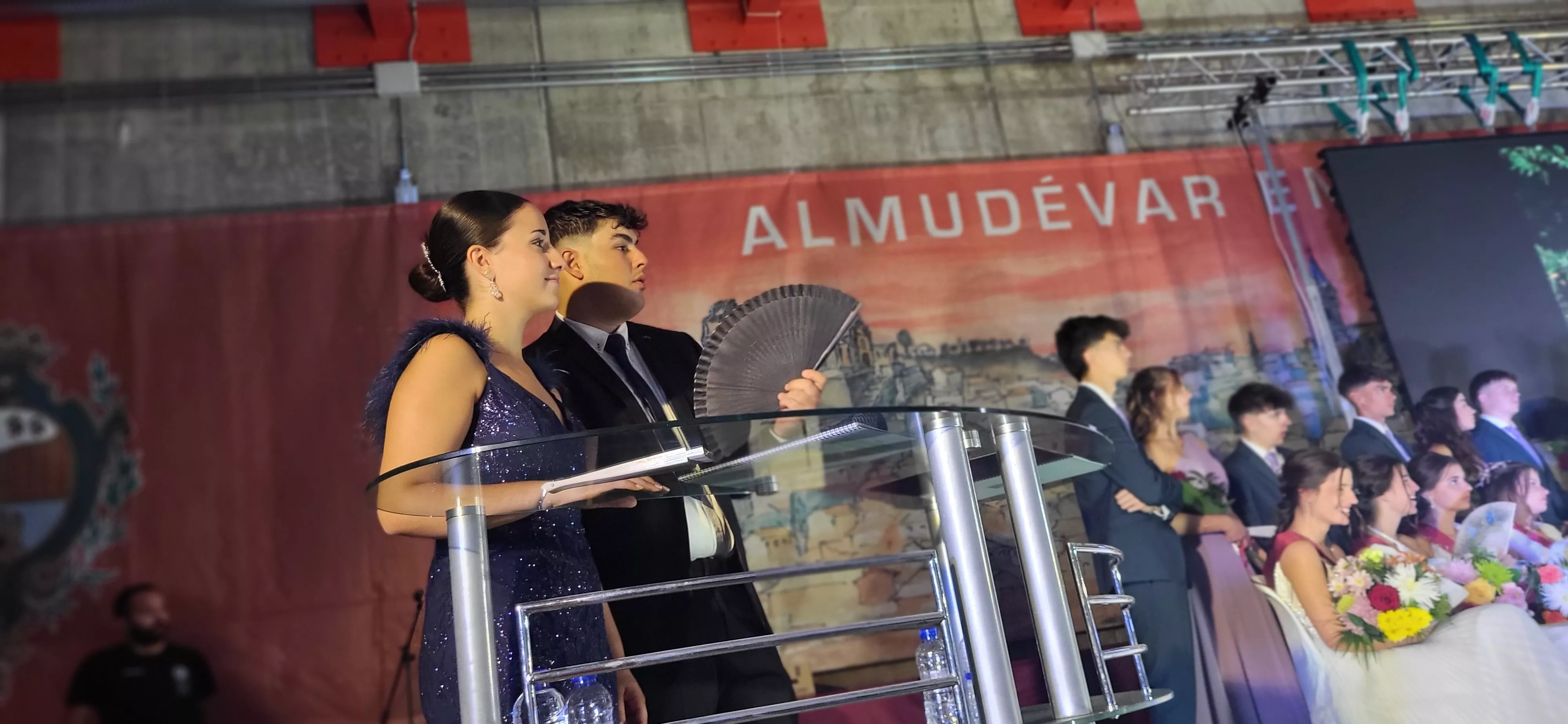 Presentación de las mairalesas y quintos y quintas de Almudévar 2024. Foto Mercedes Manterola