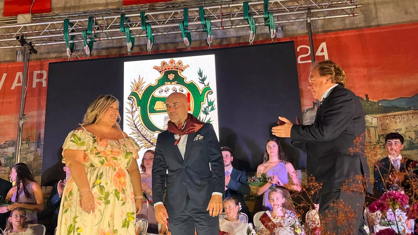 Presentación de las mairalesas y quintos y quintas de Almudévar 2024. Foto Mercedes Manterola