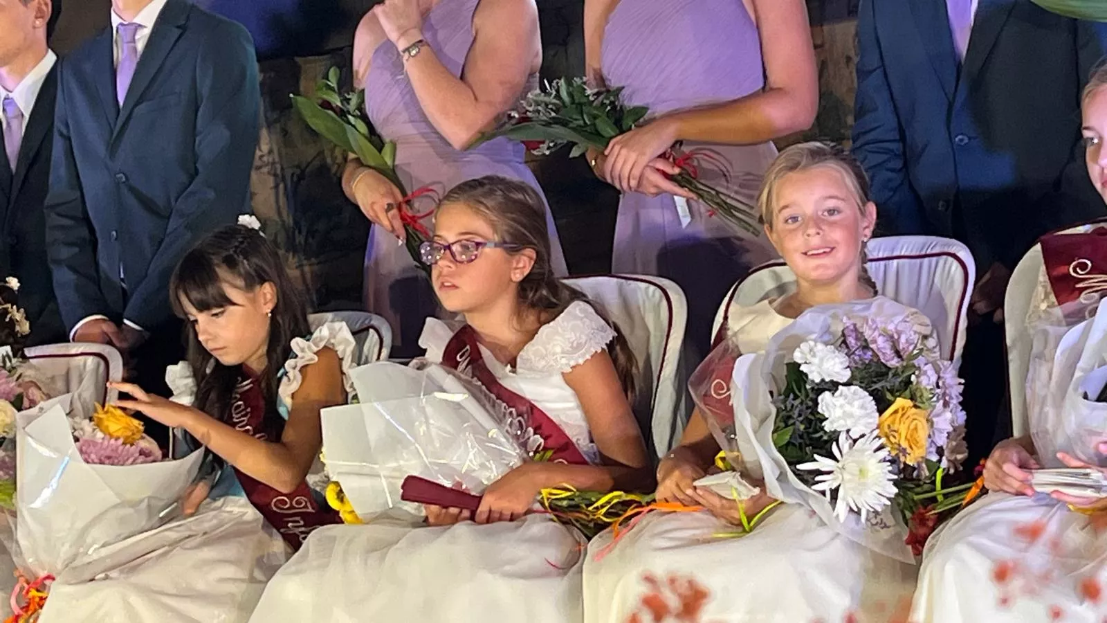 Presentación de las mairalesas y quintos y quintas de Almudévar 2024. Foto Mercedes Manterola