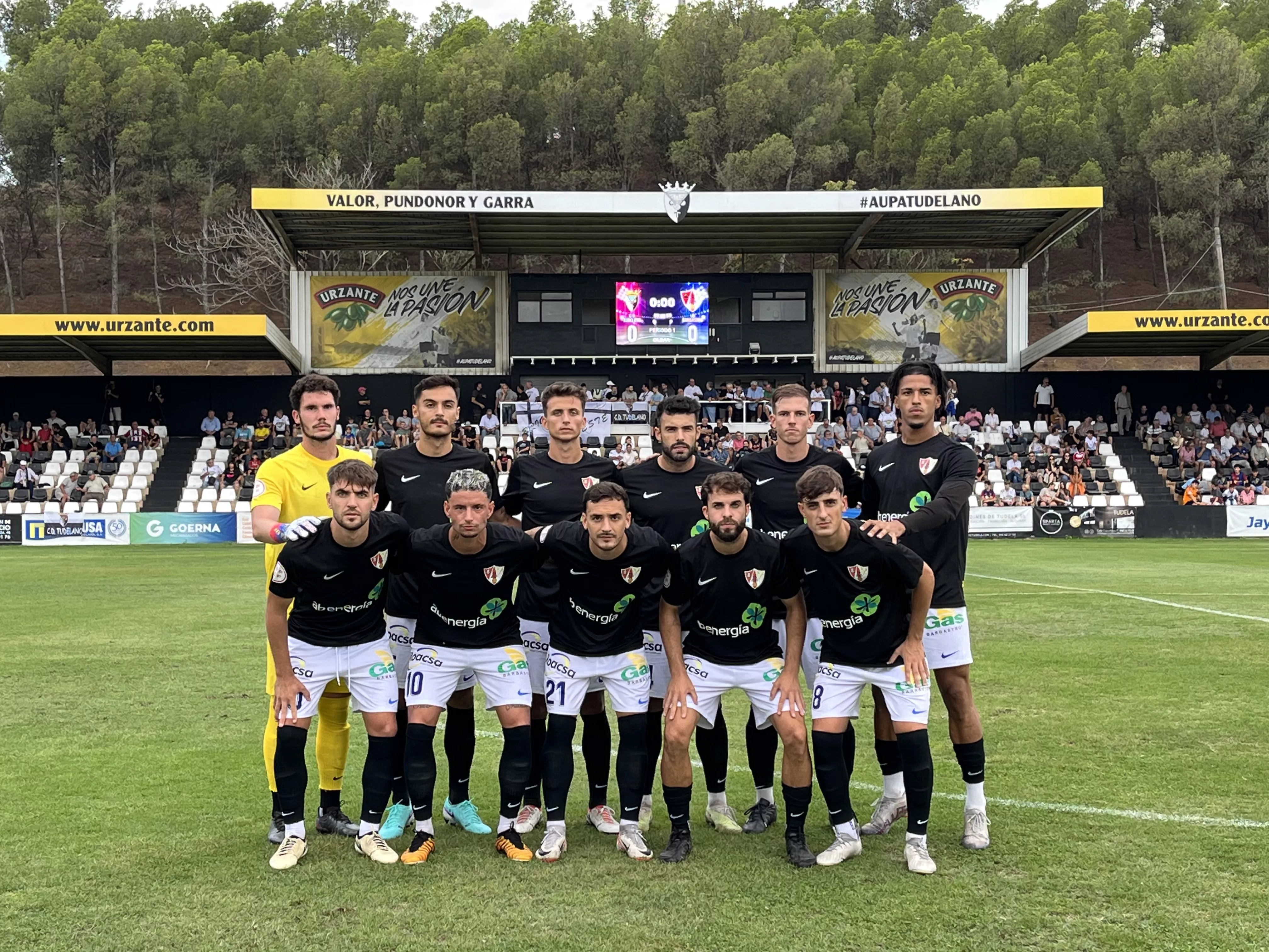 Once del Barbastro en su visita a Tudela.