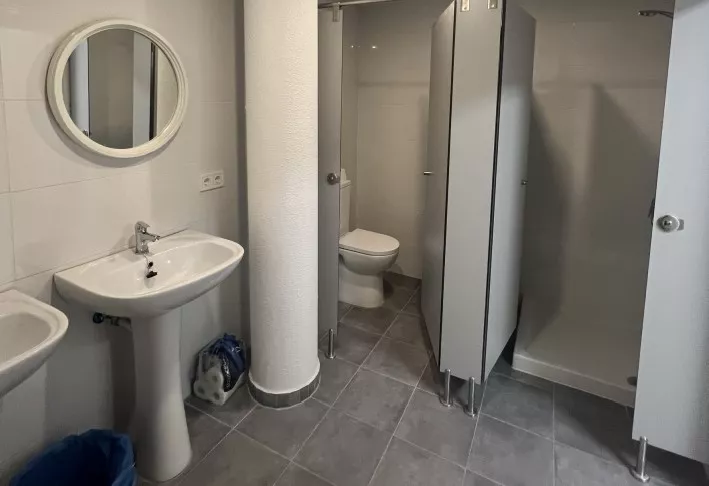 Baños del restaurante de Robres