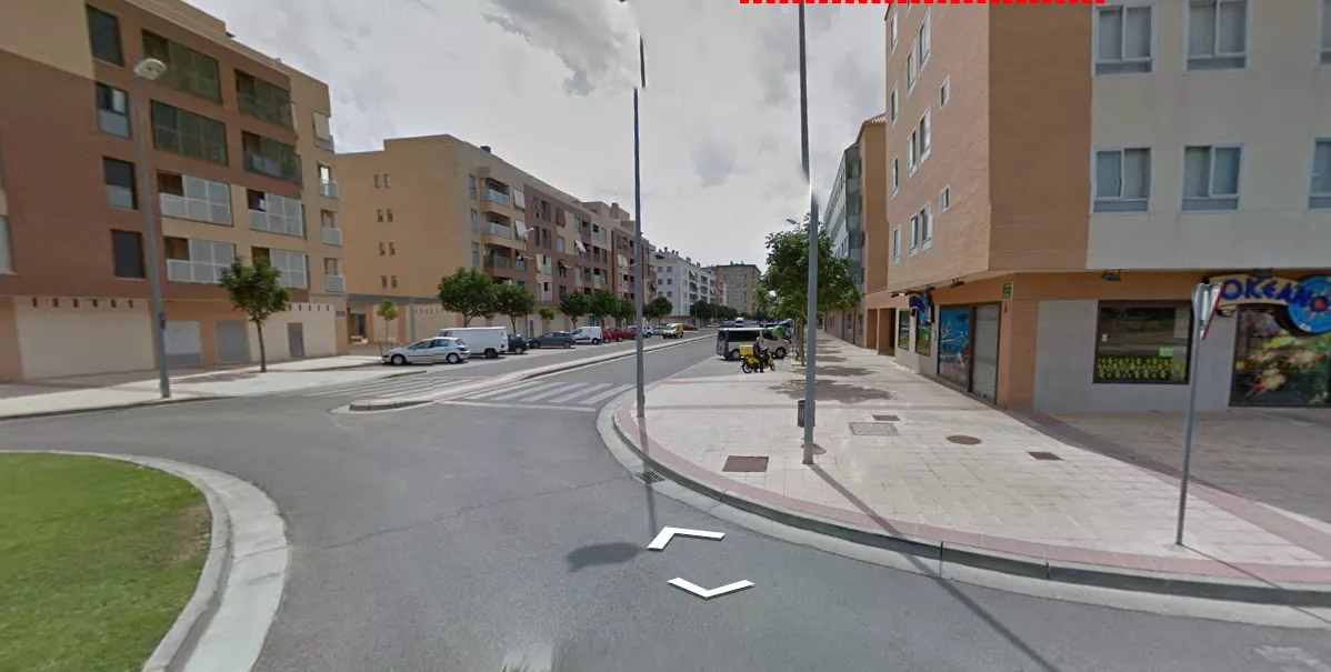 Calle Pilar Lorengar de Huesca.