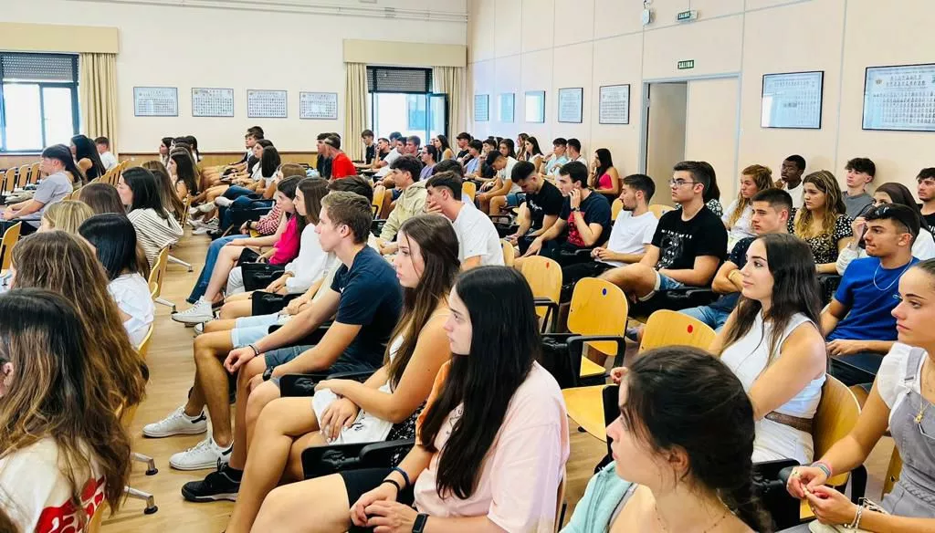 Acogida de alumnos del Campus de Huesca el pasado curso.