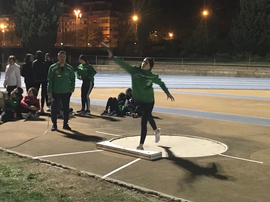 Imagen de una prueba de lanzamientos de la segunda jornada.