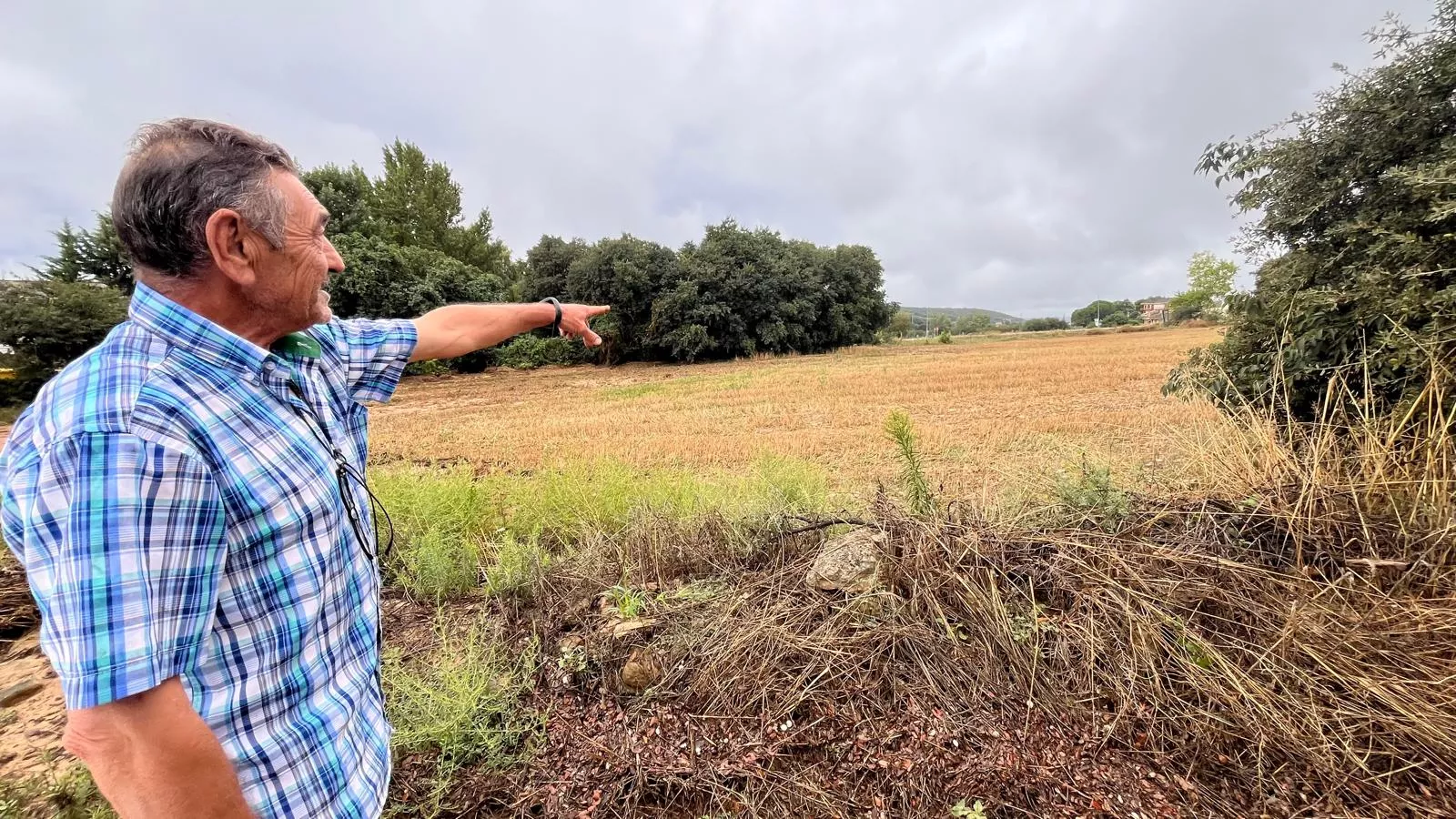 Lascellas tras las fuertes lluvias que han causados serios destrozos. Foto Mercedes Manterola