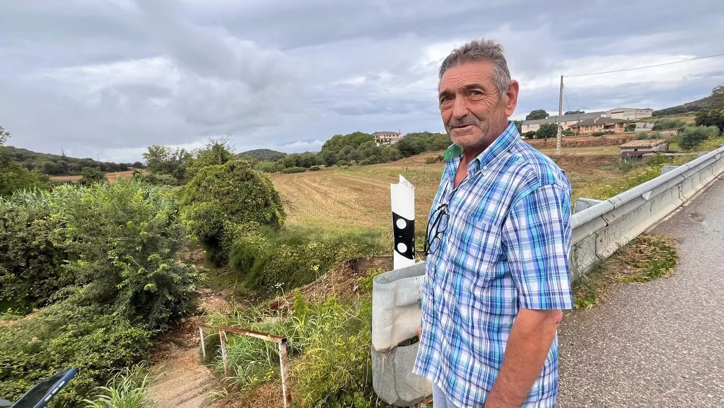 Lascellas tras las fuertes lluvias que han causados serios destrozos. Foto Mercedes Manterola