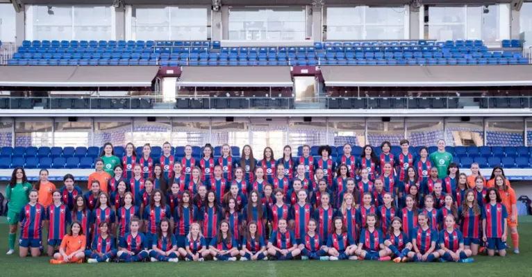 Estructura de la cantera del Huesca Femenino.