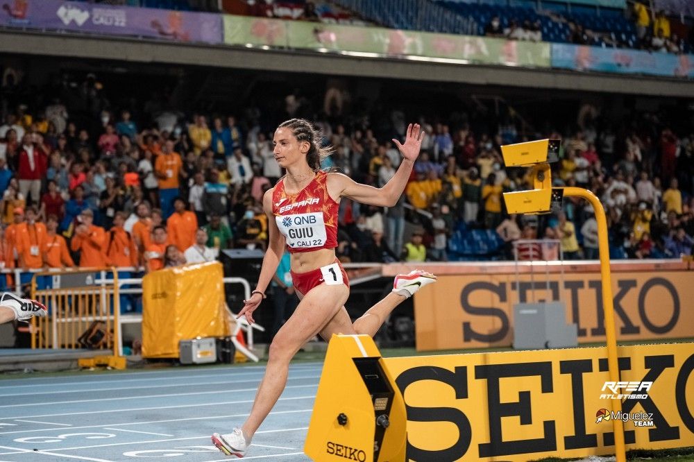 Elena Guiu, en el Campeonato del Mundo de Cali donde hizo una histórica final.