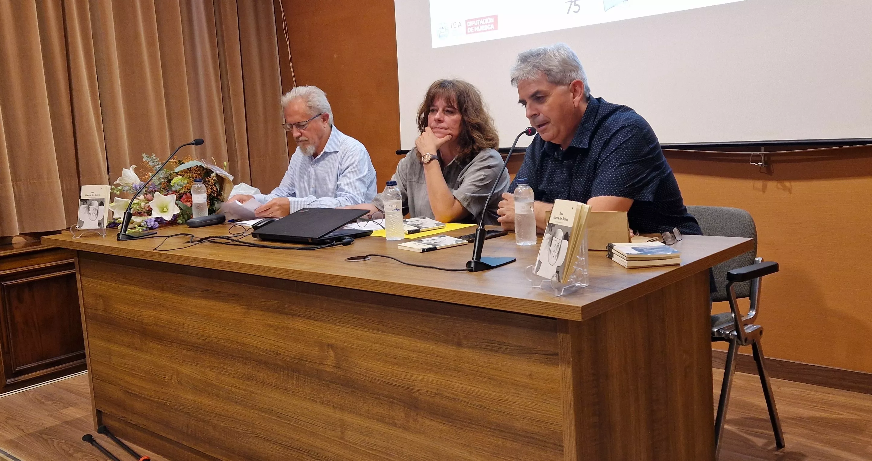 Francho Nagore, Ana Giménez Betrán y Carlos Serrano. Foto Myriam Martínez