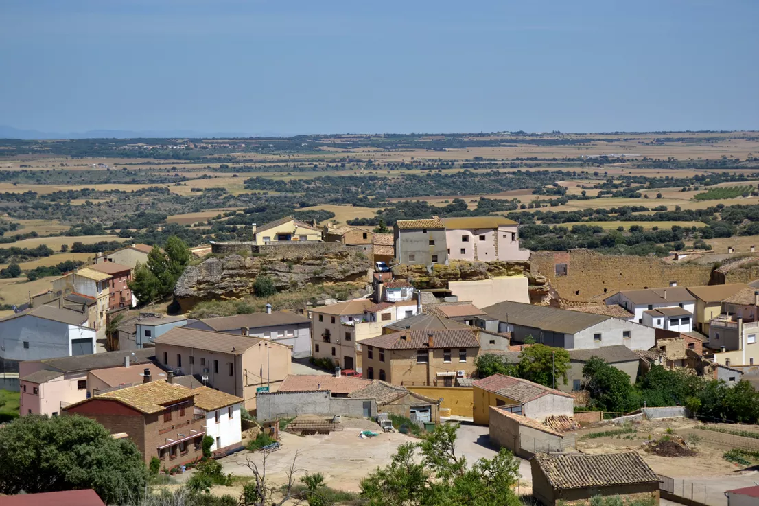 Antillón, una de las localidades afectadas por el corte del suministro.