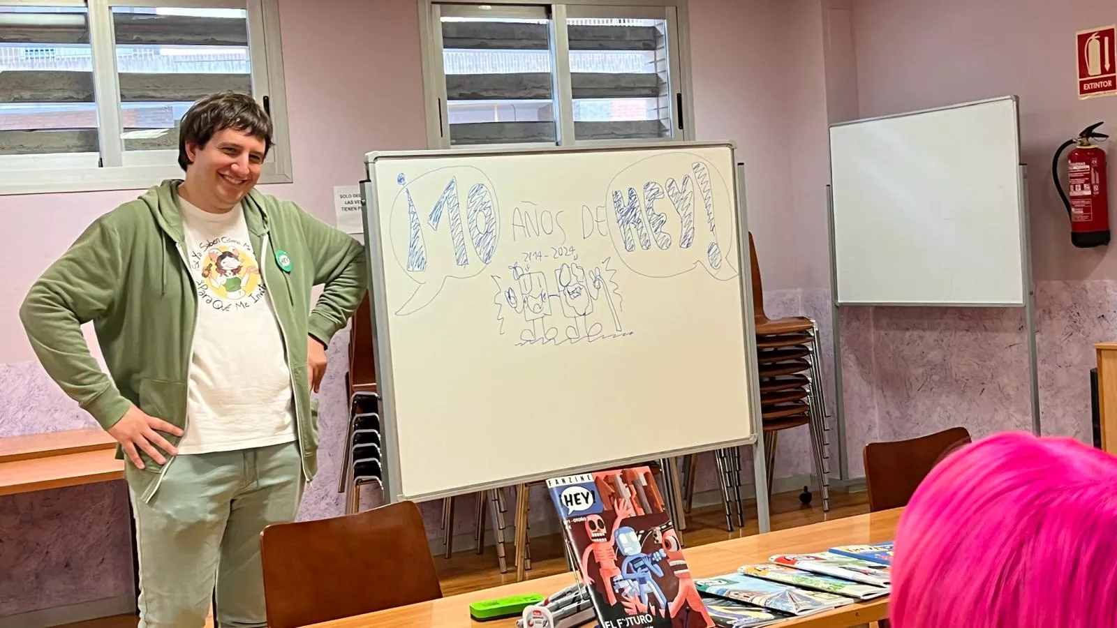 Charla de Diego Miragro en Huescómic.