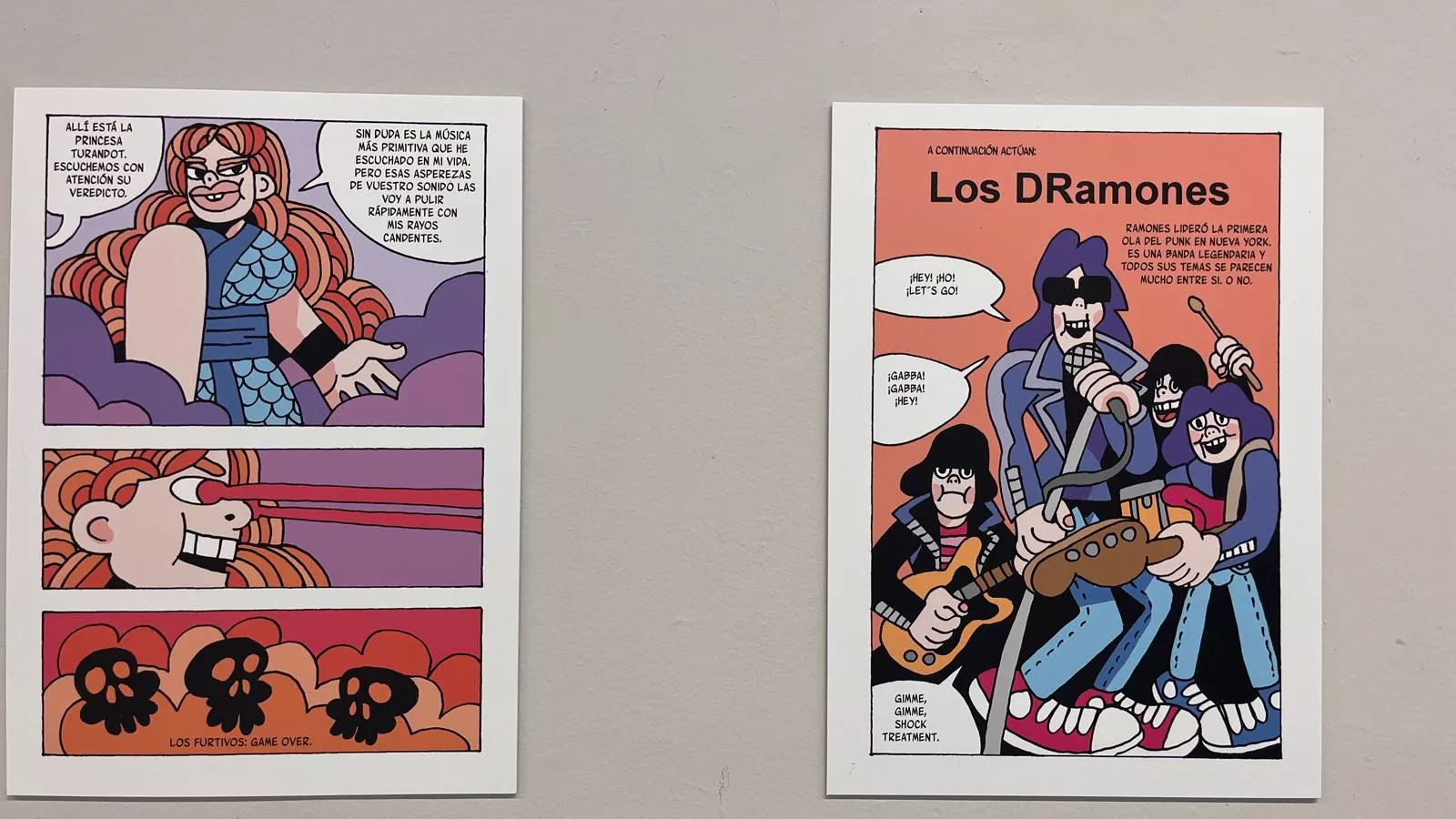 Exposición del cómic 'Tiki Fleta' de Chema Cebolla.