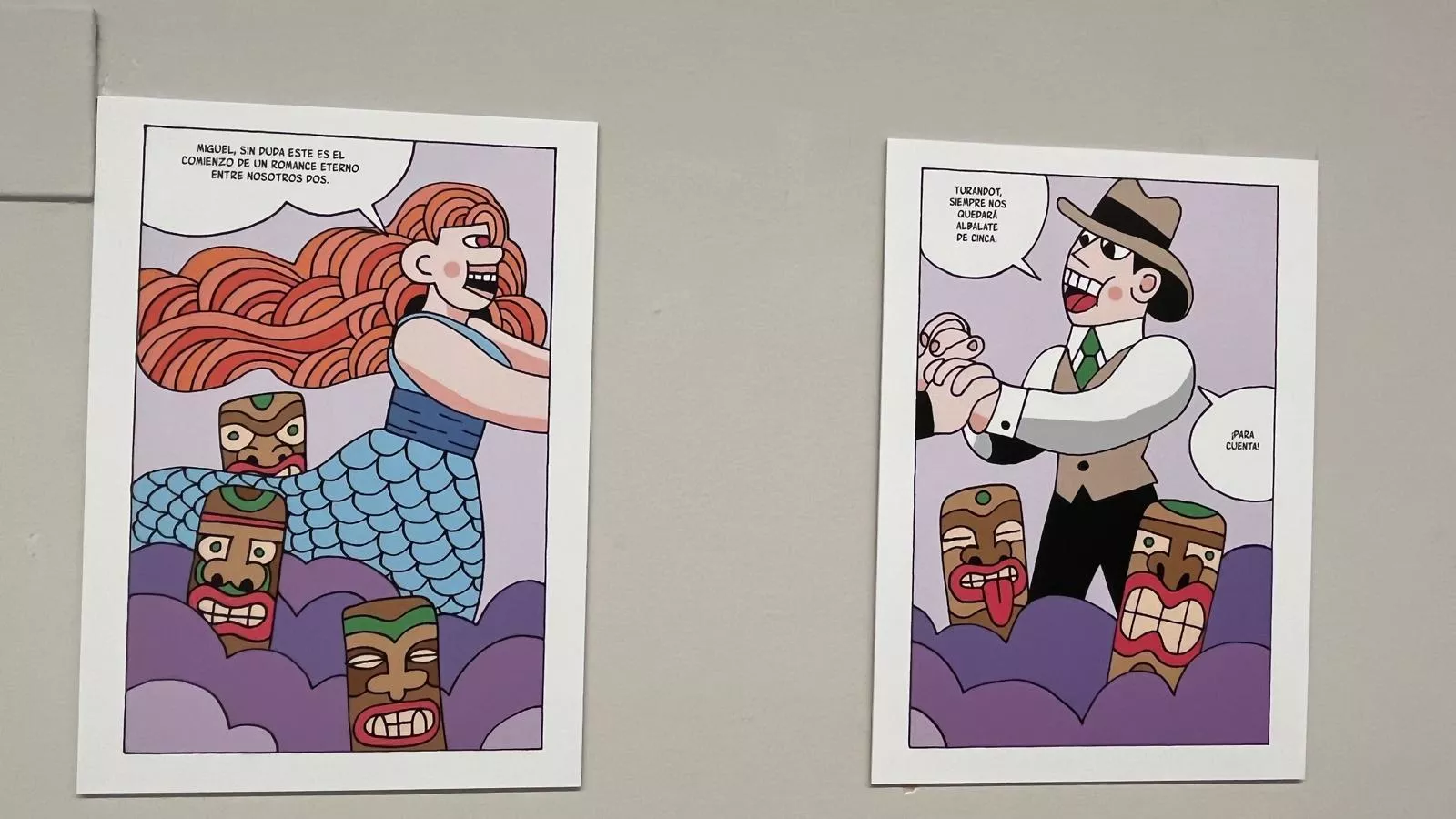 Exposición del cómic 'Tiki Fleta' de Chema Cebolla.