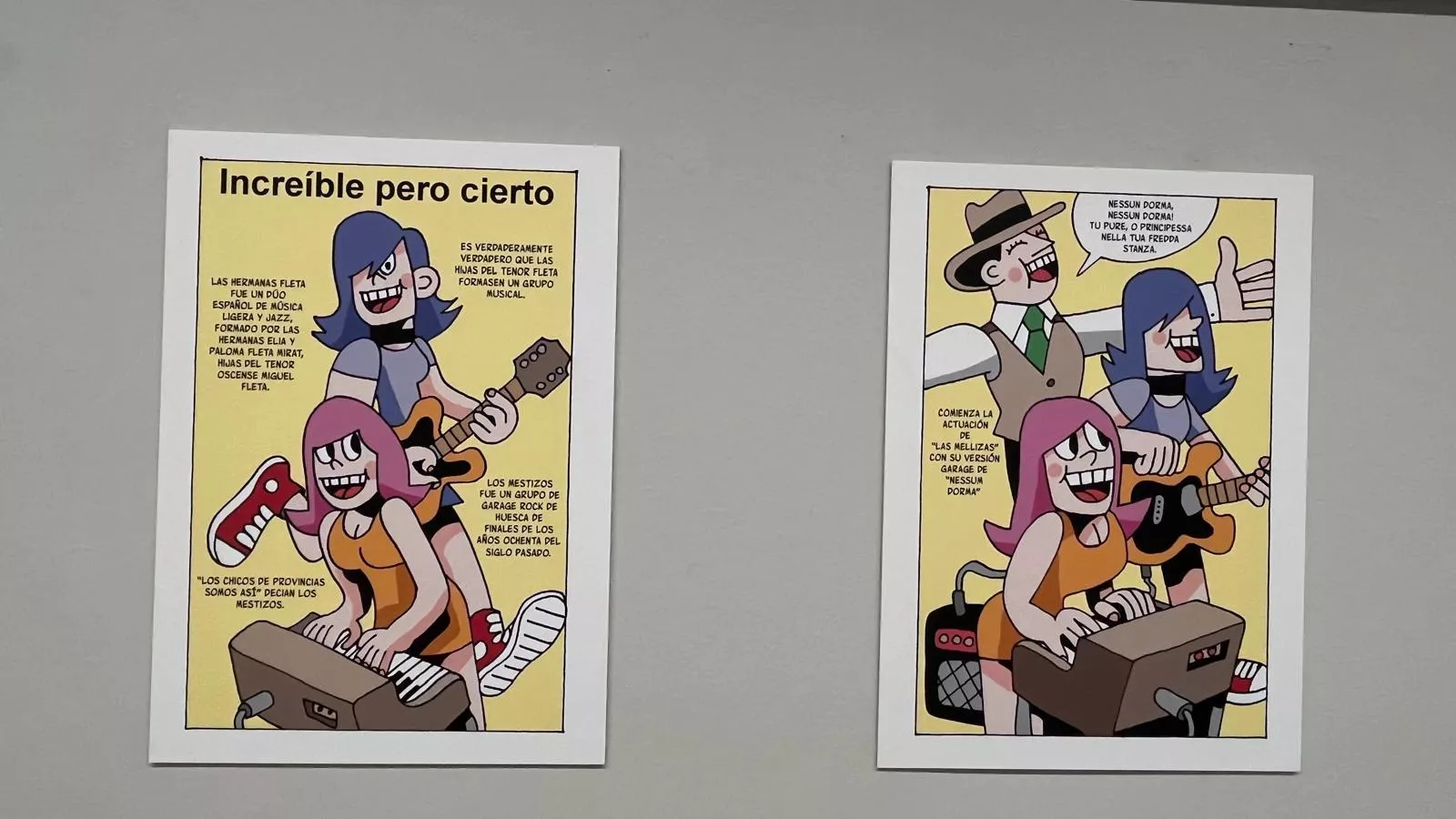 Exposición del cómic 'Tiki Fleta' de Chema Cebolla.