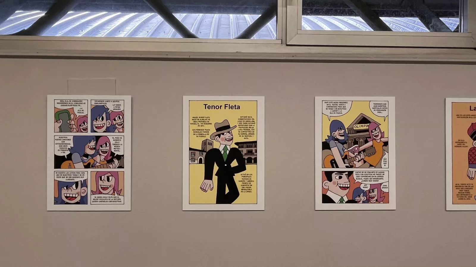 Exposición del cómic 'Tiki Fleta' de Chema Cebolla.