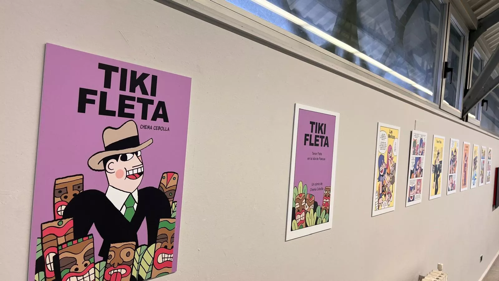Exposición del cómic 'Tiki Fleta' de Chema Cebolla.