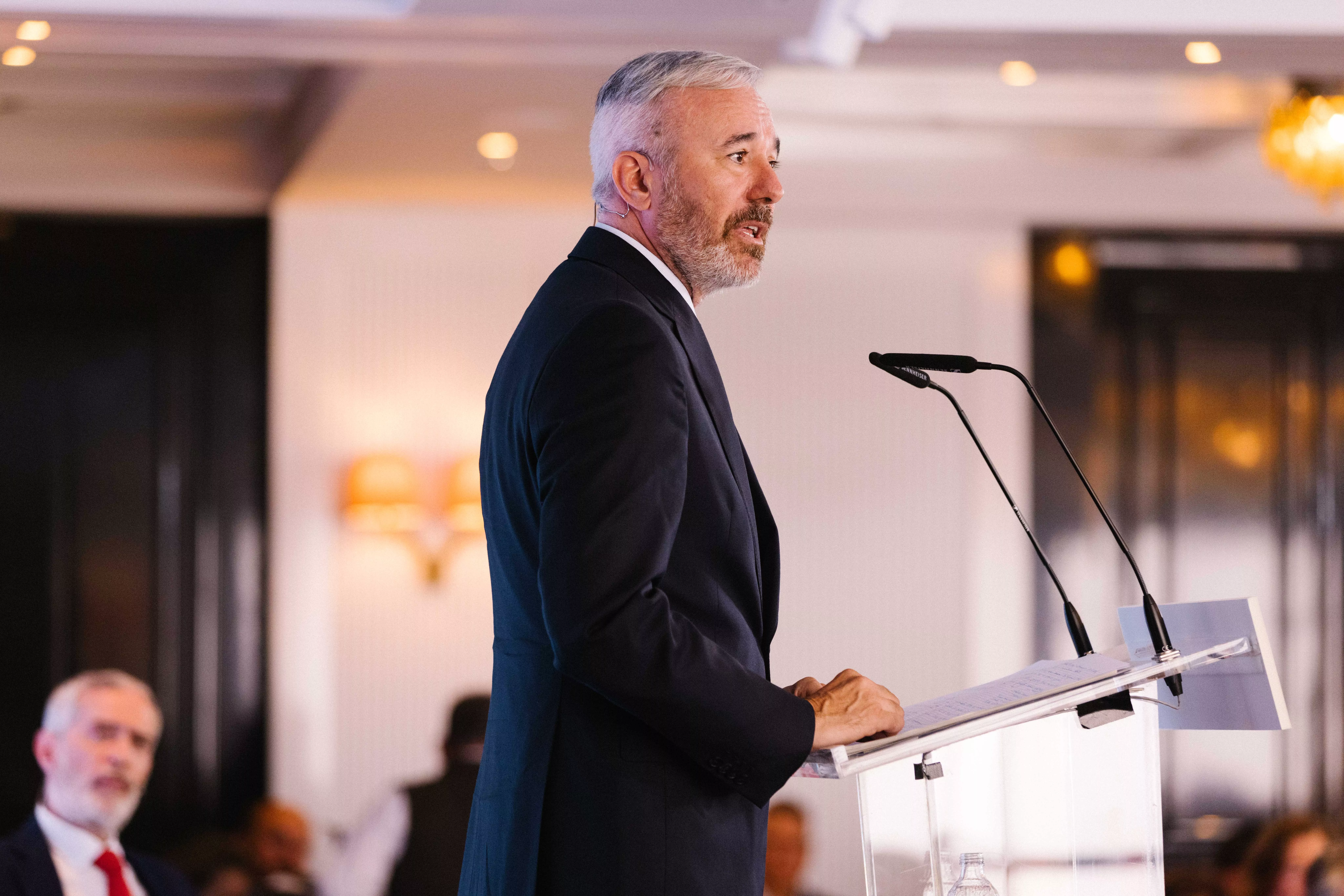 Jorge Azcón en el desayuno informativo de Europa Press esta semana en Madrid. Foto Eduardo Ezequiel DGA