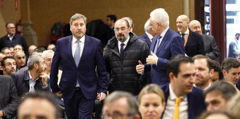 Lambán y Soro han presentado el Plan Extraordinario de Carreteras en las jornadas sobre la participación público-privada